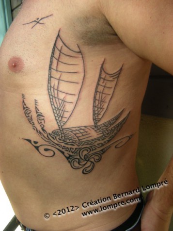 Tatoo-polynesien-pirogue 